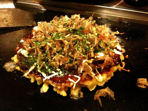 Download this Hungry And Tired Stopped Nearby Restaurant For Okonomiyaki picture