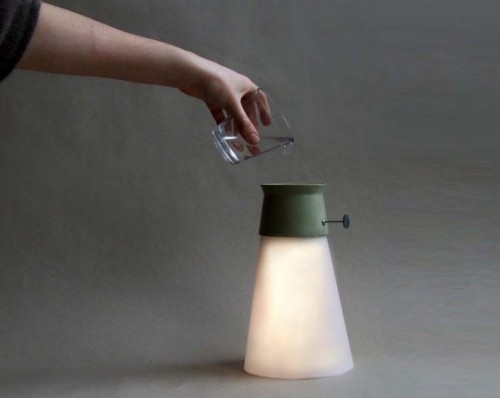 Portable LED lighting powered by water.