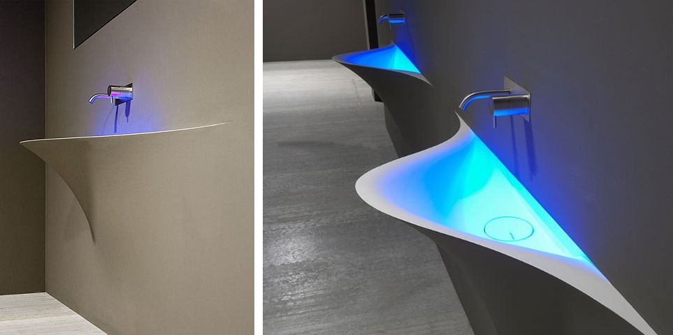 Sink with LED lights 