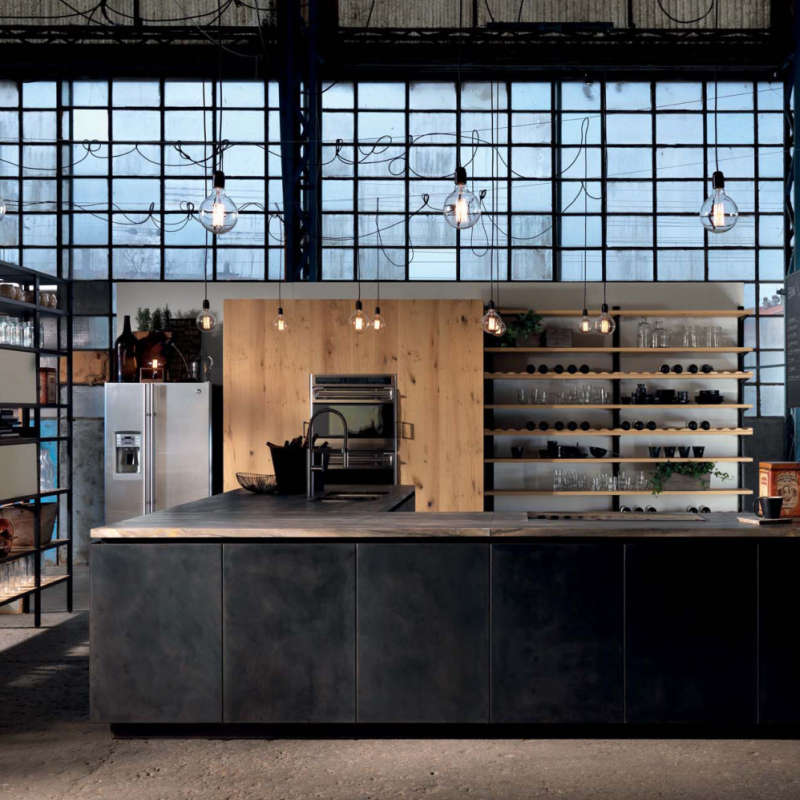 A kitchen that embodies the startup ethos of the Silicon Valley.