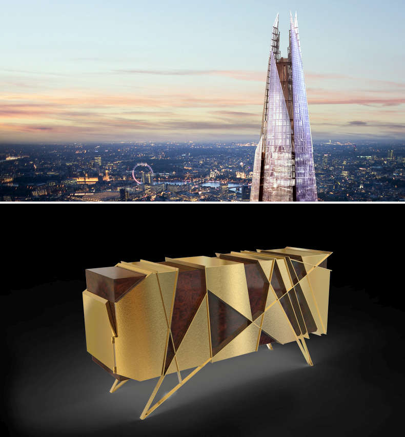 Sideboard inspired by London landmark The Shard