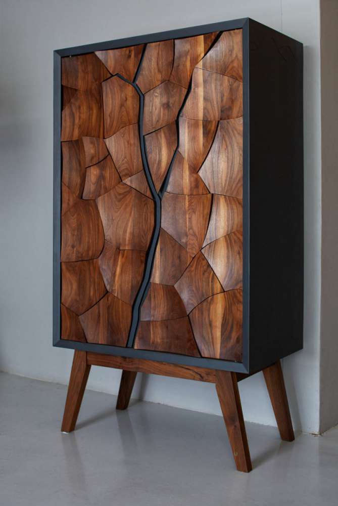 A drinks cabinet inspired by the mud flats of Namibia