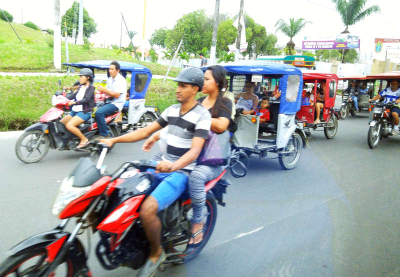 3-wheeled Mototaxis in Iquitos