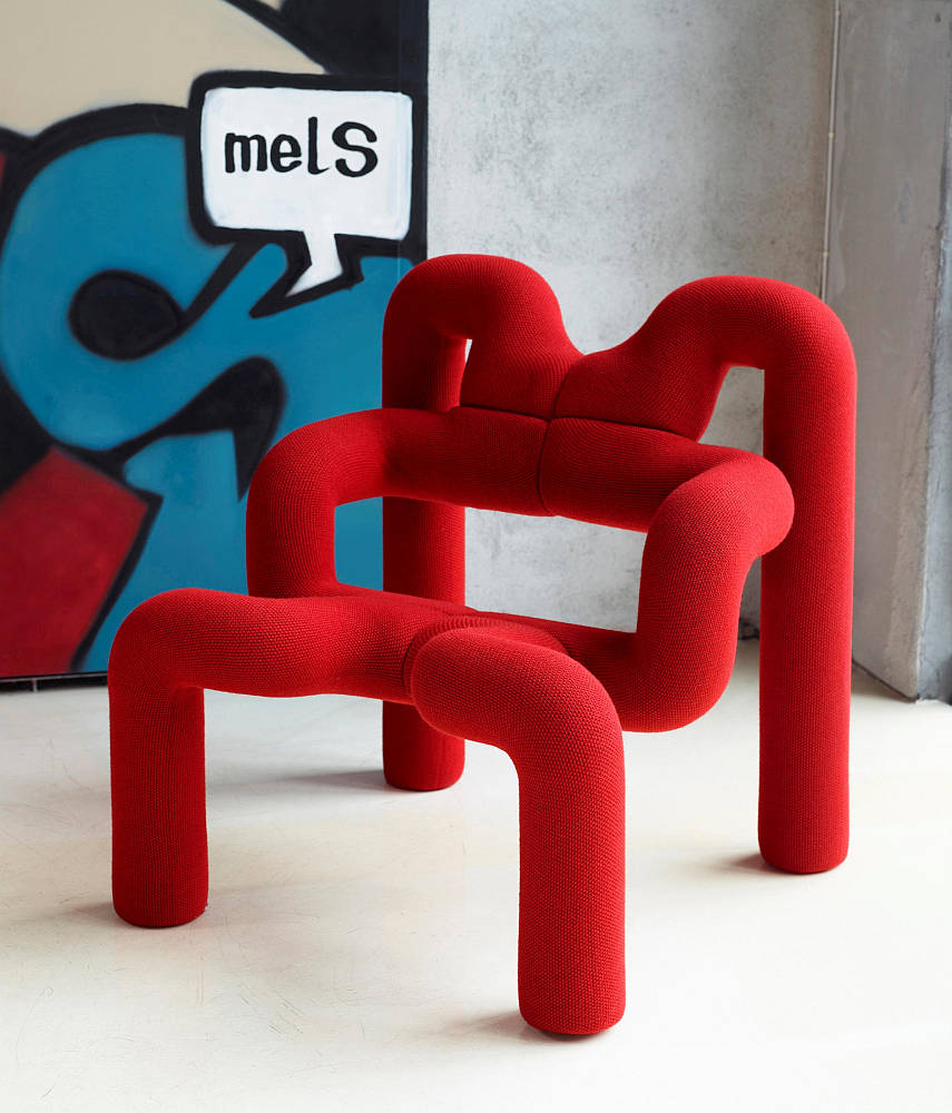A chair that encourages people to sit in different ways and directions