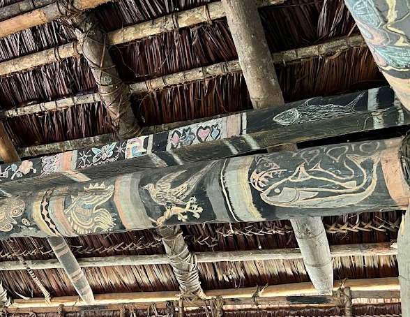 Headhunter Village Spirit House Decorations Detail