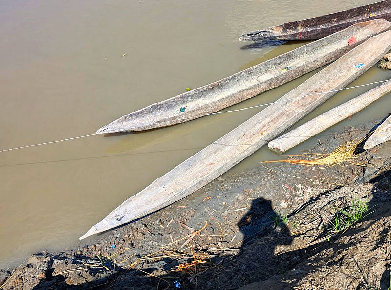 Sepik River Dugouts in Papua New Guinea