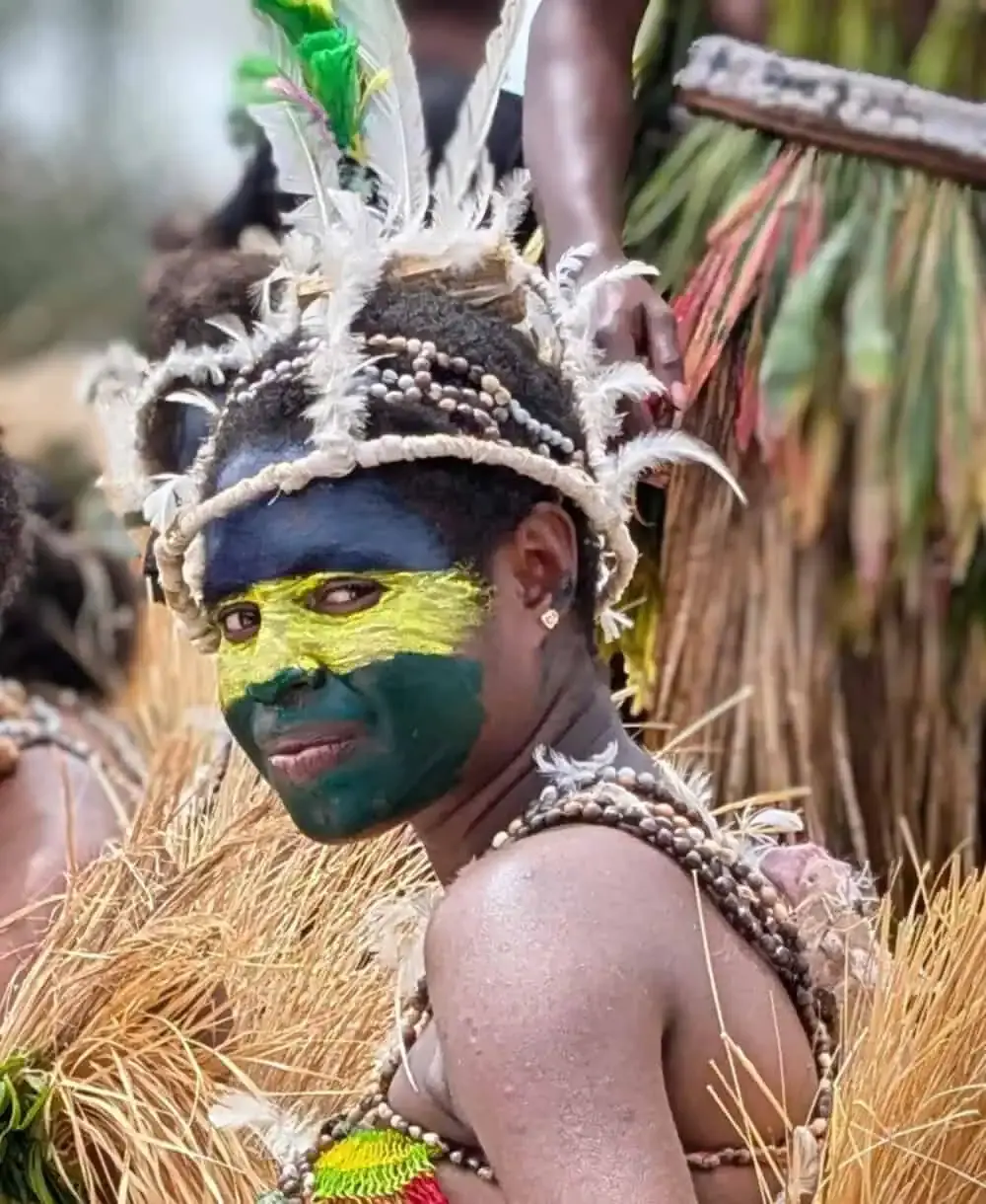 Girl with Feather Crown